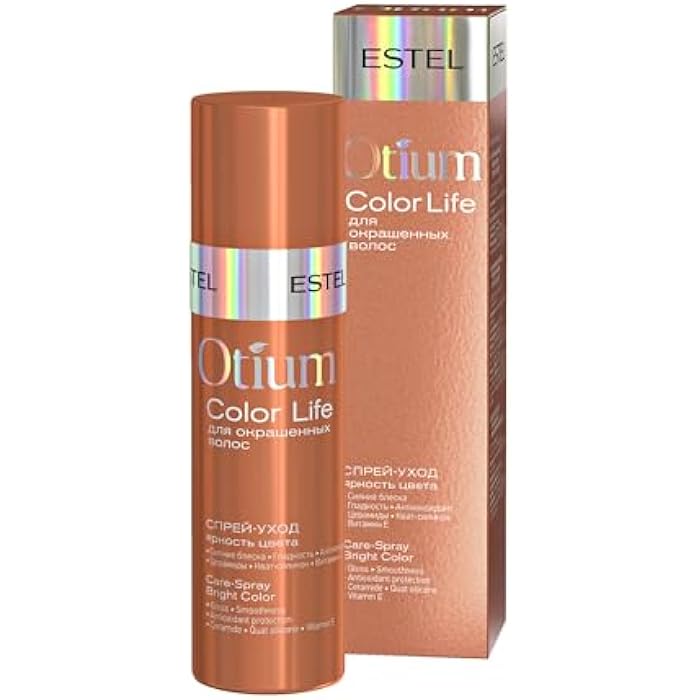 ESTEL OTIUM COLOR Life Care-Spray, Bright Color Hair Treatment, Color Protection, Repair & Smoothness, with Ceramides & Vitamin E, 100 ml